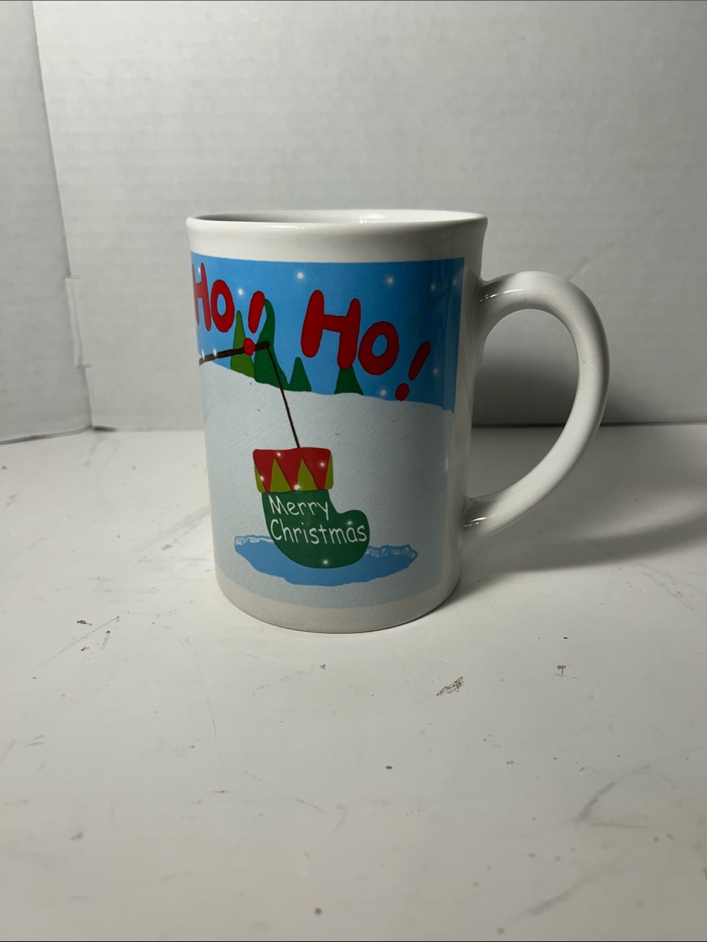 MSI White Ceramic Mug with Red & Green Holiday Design